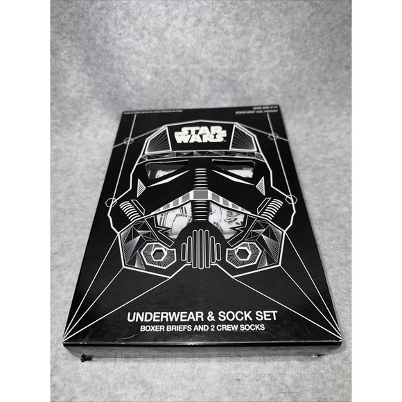 Officially Licensed Star Wars Underwear & Sock Set Size Medium Boxers Brief 6-12 - Picture 1 of 4